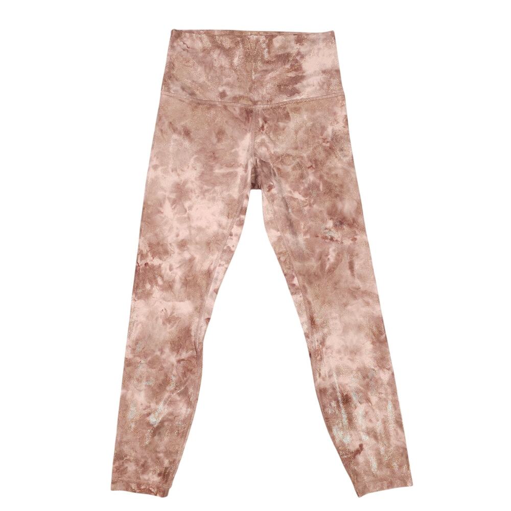 Lululemon Align High-Rise Pant Diamond Dye Misty Shell Cacao Foil Sz 6